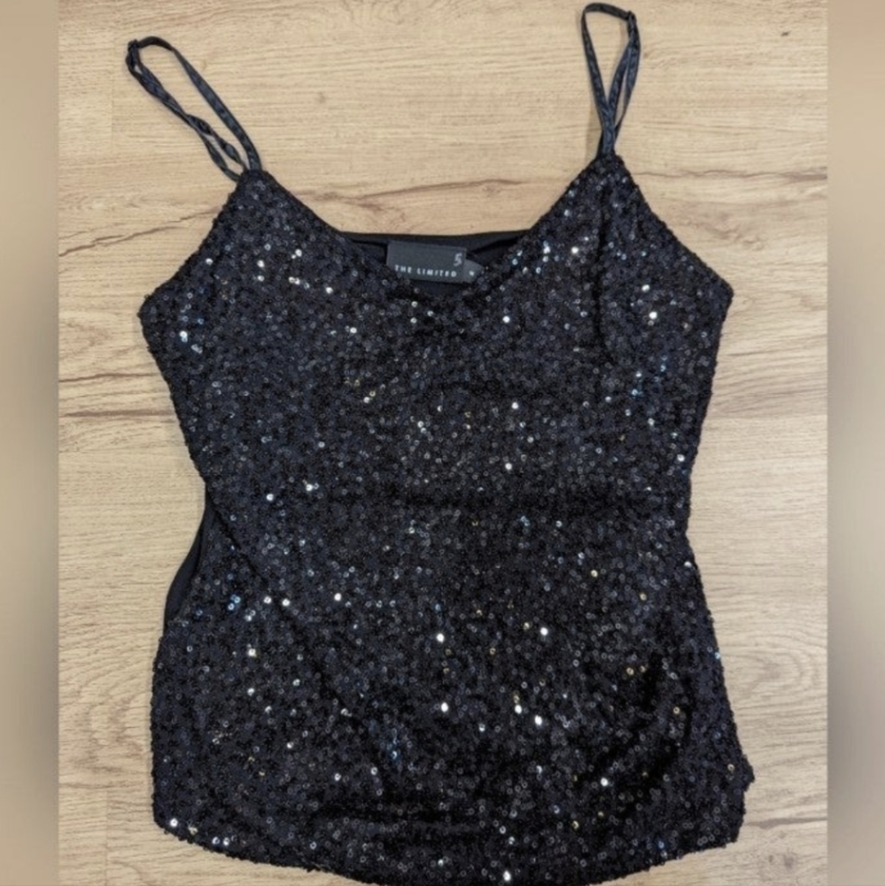 Black Sequin Tanktop